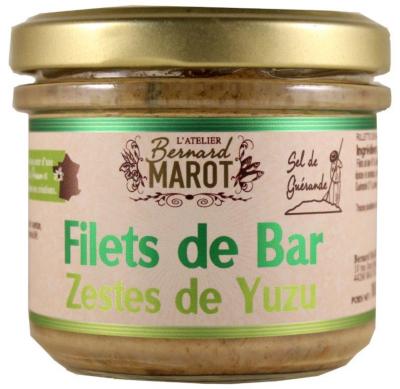 Tartinable Filet de bar et yuzu 90gr Atelier Bernard Marot