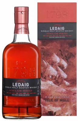 Whisky LEDAIG Sinclair Series Rioja Cas Finish ÉCOSSE / HIGHLANDS-MULL - TOBERMORY - 0,7l 46,3%