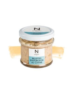 Rillettes d'esturgeon au caviar bocal 90gr Maison Caviar de Neuvic