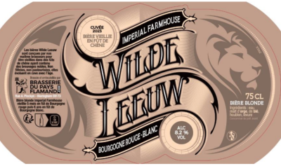 Wilde Leeuw Imperial Farmhouse en Bourgogne blanc et rouge 8.2 %