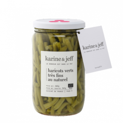 Haricots verts fins bio 660gr Karine & Jeff