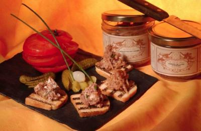 Rillettes de canard au foie gras 130gr Clos Du Maine