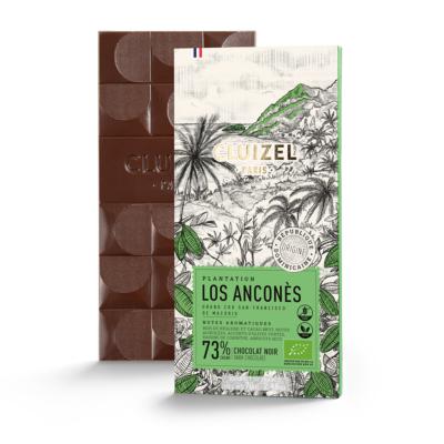 Tablette bio noir 67% , Plantation Los Ancones, Saint-Domingue, Manufacture Cluizel