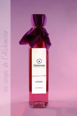 Sirop artisanal Violette flacon 25cl L'Alchimiste