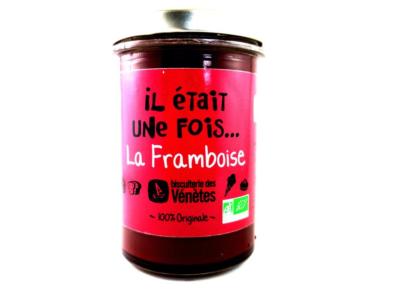 Crème à tartiner bio à la framboise Biscuiterie des Vénètes
