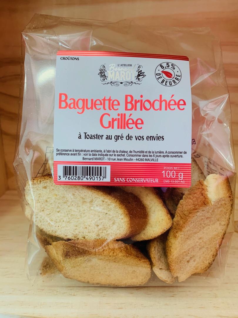 Toasts briochés grillés 150gr Atelier Bernard Marot