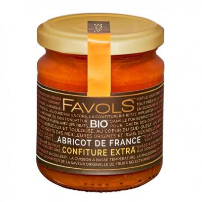 Confiture abricot bio 220gr Maison Favols