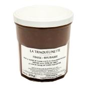 La Trinquelinette confiture Fraise et rhubarbe bocal 370gr