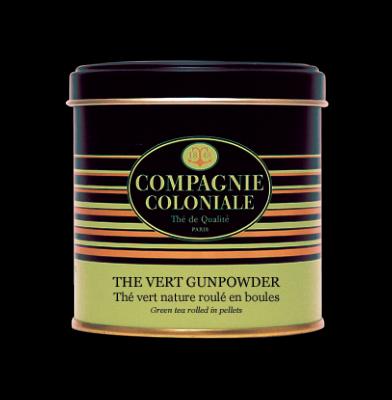 Thé vert Gunpowder Compagnie Coloniale Boîte métal luxe 90gr