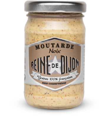 Moutarde aux noix bocal 100gr Reine de Dijon