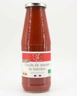 Coulis de tomate bio du Sud-Ouest Cap Bio 720ml