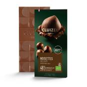 TABLETTE LAIT 48% NOISETTES BIO Manufacture Cluizel