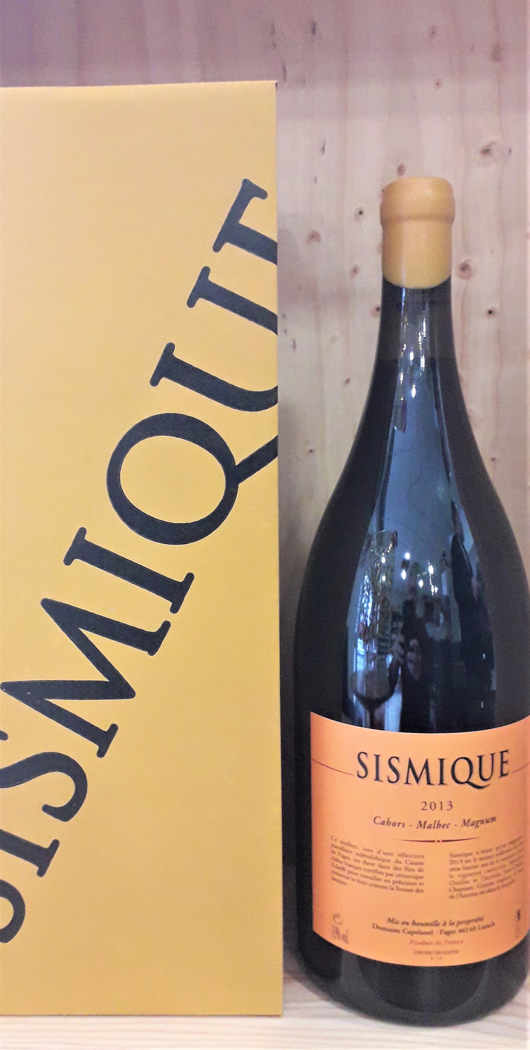Magnum Cahors " Sismique" 2013 Domaine Capelanel