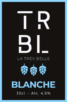 Bière blanche Brasserie TRBL 33cl 4.5° 