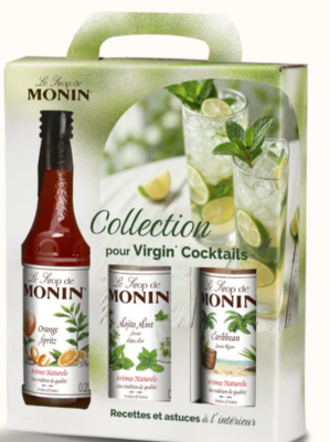 Coffret 3 sirops pour cocktails sans alcool Sirops Monin ( 3 x 25cl)