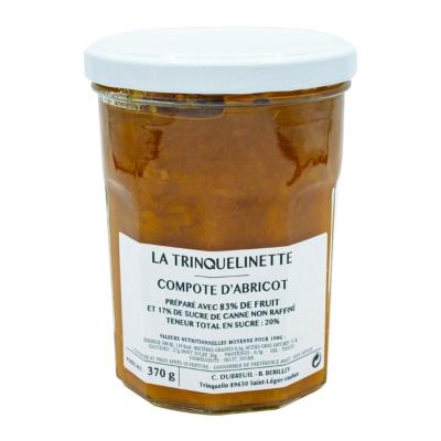 La Trinquelinette compote d'abricots bocal 370gr