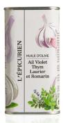 Huile d'Olive Vierge Extra infusée à l’Ail, Thym, Laurier & Romarin bidon 25cl L'Epicurien