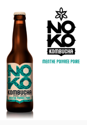 Kombucha Noko Menthe povrée poire 33cl