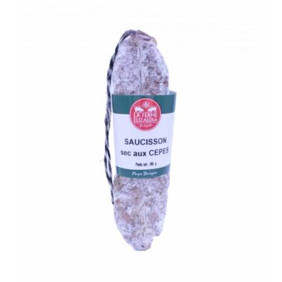 Saucisson basque aux cèpes environ 200gr Ferme Elizaldia