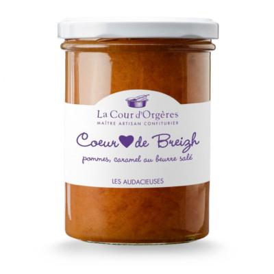 Confiture pommes au caramel au beurre salé La Cour d'Orgères bocal 240gr