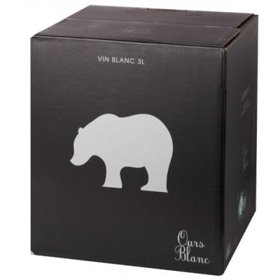 Bag In Box BIB cubis cubitainer 3 litres Lubéron blanc sec Ours blanc