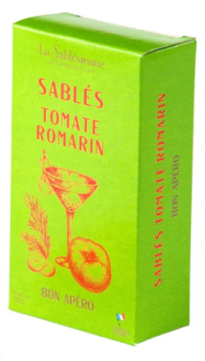 Petits Sablés salés Tomate Romarin - 40g  La Sablésienne