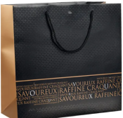 Grand sac papier savoureux avec cordelettes
