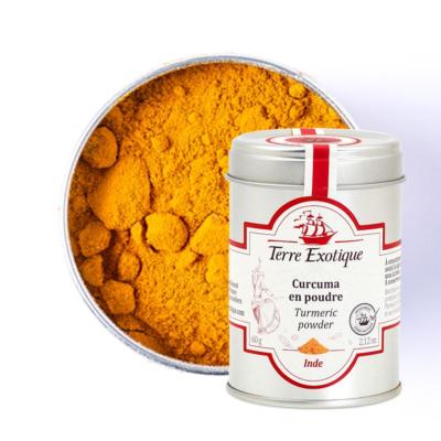 Curcuma en poudre biologique boîte 60gr Terre Exotique