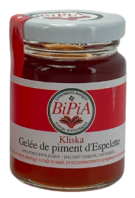 Gelée de piment d'Espelette Kliska bocal 90gr Bipia