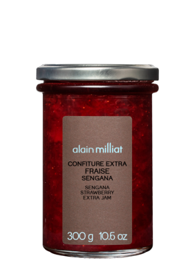 Confiture extra fraise sengana bocal 300gr Alain Milliat