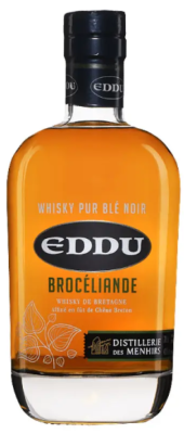 Whisky EDDU Brocéliande FRANCE / BRETAGNE - DISTILLERIE DES MENHIRS - 0,7l 43%