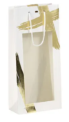 Sac signature pour 2 bouteilles avec fenêtre et cordelettes