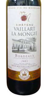 Bordeaux rouge, Château Vaillart La Mongie, 2015