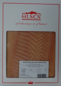 Saumon fumé 2 tranches ( Ecosse ou Norvège) 100gr Maison Olsen