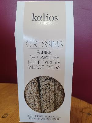 Gressins Farine de Caroube, graines de sésame et huile d’olive vierge extra. Kalios