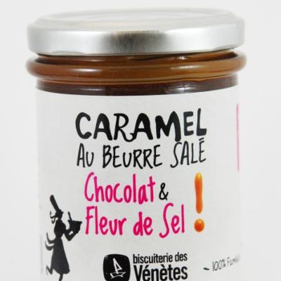 Crème de caramel au beurre salé bio chocolat et fleur de sel Biscuiterie des Vénètes