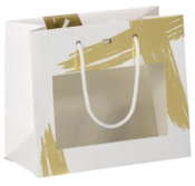 Sac signature couché avec fenêtre et cordelettes