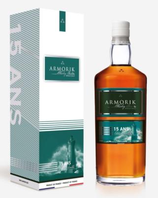 Whisky Armorik 15 ans ( France, Bretagne) 46°