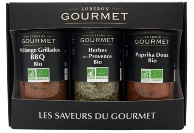 18.50€ Coffret Les Saveurs du Gourmet Barbecue BiO Lubéron Gourmet