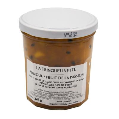 La Trinquelinette confiture mangue-passion bocal 370gr