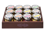 27€ Plateau de 12 mini moutardes Reine de Dijon