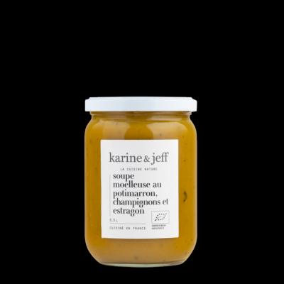 Soupe moelleuse au potimarron, champignons et estragon bocal 50cl Karine & Jeff