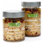 Moutarde bio baies roses et poivre noir 130gr Savor & Sens