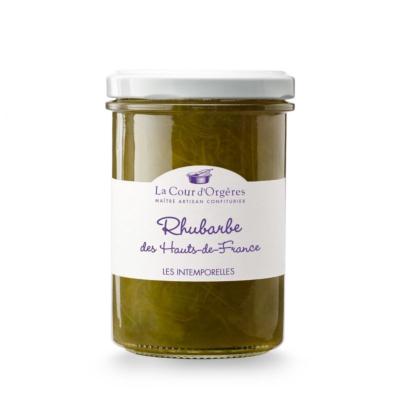 Confiture de rhubarbe des Hauts-de-France bocal 240gr La Cour d'Orgères