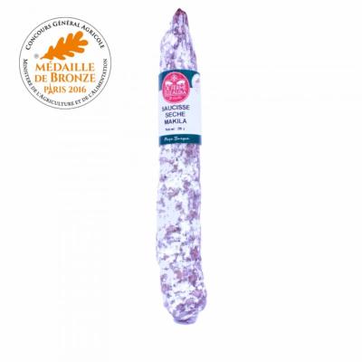 Saucisse sèche basque Makila environ 220gr Ferme Elizaldia