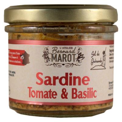 Tartinable de la mer 90gr Sardine tomate basilic Atelier Bernard Marot