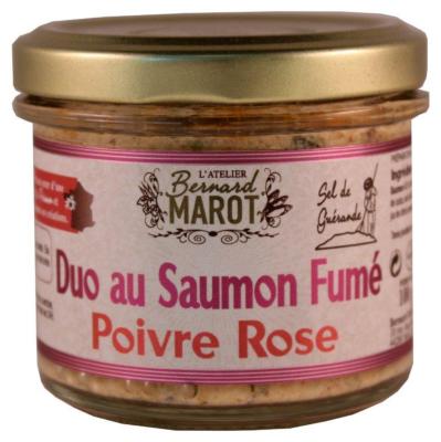 Saumon fumé au Poivre rose Sel de Guérande Atelier Bernard Marot