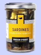 Sardines à l'huile d'olive vierge extra Poisson d’Ouest bocal 200gr