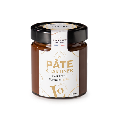 PÂTE À TARTINER CARAMEL VANILLE DE TAHITI Lorlut Caramel