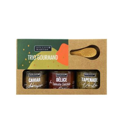 19€ Trio Gourmand Trio de tartinables Savor & Sens